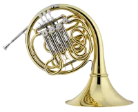 Jupiter JHR1100DQ Валторна F/Bb, двойная, 4-х вентильная, мензура 12 мм, съемный раструб 302 мм, привод вентилей - механический, лакированная, облегченный кейс JKC-HR66FU