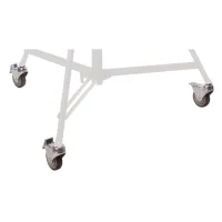 ETC Set of 3 casters 100mm, w. brakes Комплект колёс для стойки SmartStand.