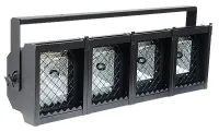 ИМЛАЙТ LINEA STAGE 800-4 4-х секционный софитный светильник симметричный с защитным стеклом для использования плёночных светофильтров, тип лампы R7s  500, 800 Вт 117,6 мм