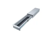 ErgoFount PT1445S- 
			Выдвижной ящик-органайзер для канцелярских принадлежностей под стол, узкий, серебристый