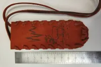 Baigol Чехол для варгана кожаный на шнурке