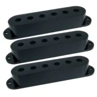 DIMARZIO STRAT PICKUP COVER SET DM2001AW комплект пластиковых крышек для звукоснимателей типа single, 3 шт, цвет состаренный бел