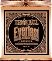 Ernie Ball 2544 струны для акуст.гитары Everlast Coated Phosphor Bronze Medium (13-17-26-34-46-56) фосфорная бронза с нанонапылением