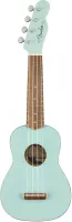 FENDER VENICE SOPRANO UKE DPB WN укулеле сопрано, цвет бирюзовый