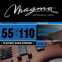 Magma Strings BE210S - Струны для бас-гитары 55-110, Серия: Stainless Steel, Калибр: 55-75-90-110, Обмотка: круглая, нержавеющая сталь, Натяжение: Hea
