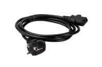 Кабель сетевой Wize [CAC10-EU-C13-3M] 3 м, Евровилка 3 pin - C13, 10 А, черный, пакет