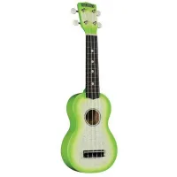 HAMANO U-35GN Green Sparkle укулеле сопрано, клен, гриф махогани, чехол, зеленый берст с блестками