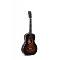 Sigma guitars 00m-1s-sb  акустическая гитара, тип корпуса парлор, верхняя дека массив ситхинской ели