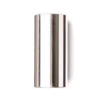 DUNLOP 318 Chromed Steel Medium LARGE SHORT (22 x 25.4 x 51mm, rs 12-13) слайд стальной хромированны