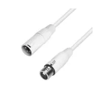 Adam hall k4mmf0250-snow - кабель микрофонный xlr (f) - xlr (m), 2 x 0.22 мм2, 2.5 м, белый