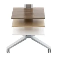 Полка с консолью SMS X Shelf White