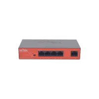 WI-PS305GH, Коммутатор неуправляемый PoE 45Вт, порты 4 PoE GE + 1GE, режим VLAN, Watchdog