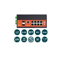 WI-PMS310GF-Alien-I промышленный управляемый L2 PoE, 8GE+2SFP+1Console