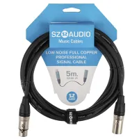 SZ-Audio XLRm - XLRf 5m Black - Кабели микрофонные