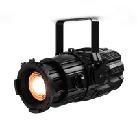 DTS TENORE 3 HQS FR, Black Театральный LED прожектор, 1 x LED RGBALC, светосила 4500 лм, CRI до 98, TLCI до 96, 1800К-10000К,  линейный зум 12°-68°, линза Френеля (⌀130 мм), LCD-дисплей, RDM/DMX512, 100/240 Vac 50-60 Гц, потребляемая мощность 190 Вт, XLR