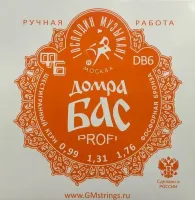 DB6x Комплект струн для домры бас, фосфорная бронза, Господин Музыкант