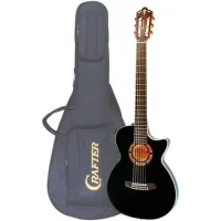 Гитара электроакустическая шестиструнная CRAFTER CTS-155C BK  Чехол
