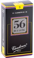 Clarinet reeds Vandoren 56 rue Lepic CR503 - 56 rue Lepic clarinet reed with thick heel and accentuated heart with strength 3. Price per pack of 10 pieces