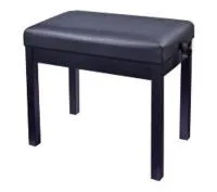 HY-TM20-SATIN-BLACK Банкетка, матовый черный, искусственная кожа, Rin