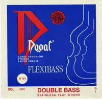 1/2 double bass string set Dogal Flexibass B121B - Flat chrome wound steel strings with bold dense timbre for 1/2 double bass.