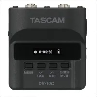 Tascam DR-10CS - Цифровой LPCM аудио рекордер, для радиосистем Sennheiser, вместе с петличным микрофоном (Sennheiser Jack, не входит в комплект) составляет миниатюрную систему звукозаписи