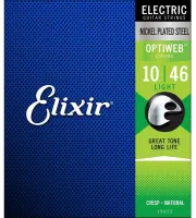 ELIXIR 19052 - струны для электрогитары OPTIWEB Light (.010-.046)