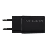 00-00028403 Сетевое З/У GPQC09 1USB+1Type-C 35W QC3.0 GAN черный, GoPower