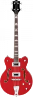 Gretsch G5442BDC Electromatic Hollow Body 30.3' Short Scale Bass, RW F-board, Transparent Red Бас-гитара полуакустичеcкая, красн
