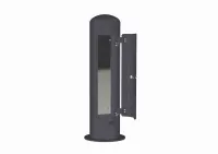 Антивандальный пост питания Alpenbox, оцинкованный, порошковая окраска, RAL7016, 1420x325 мм 7820003