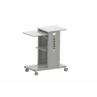 Передвижной столик digis table tre для проектора / оборудования, 3 полки, перфорированные стенки для скрытого внутреннего крепления устройств[dstt]