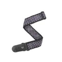 PLANET WAVES T20W1412 2' Gtr Stp, Checkerbrd - Black тканевый ремень с рисунком 'шахматная доска'