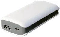 iconBIT FTB4400PB - Внешний аккумулятор (Power Bank) для зарядки мобильных устройств, Micro USB вход, USB 5V/1A выход, LED индикатор заряда, емкость 4400 mAh, цвет белый/серый