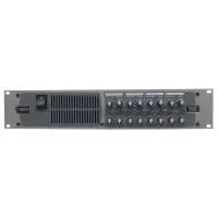 Cloud 46-240EK Четырехзонный инсталляционный микшер-усилитель, 4x240 Вт, 4 Ом/8 Ом - 70 В/100 В, 6 линейных входов, 2 микрофонных входа, порт Ethernet и RS232, цифровой пейджинговый интерфейс для микрофонов Cloud PM Series, монтируемые в стойку (2U).