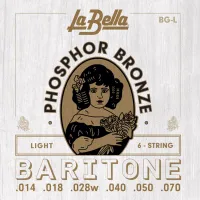 BG-L Комплект струн для гитары Баритон 14-70 La Bella