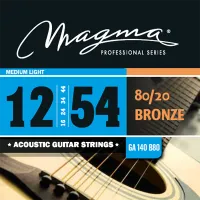 Комплект струн для акустической гитары Magma GA140B80