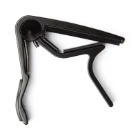 Dunlop 84fb trigger flat black  каподастр "прищепка" для гитары с плоской накладкой грифа, черный