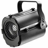 DTS SCENA COMPACT 300W PC Театральный компактный прожектор. регулирование фокуса  от 20° до 40°, микровыключатель,   Линза РС  90мм  патрон GY9,5 для лампы 300Вт., 194х151х154,