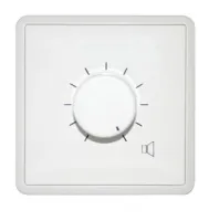 AMIS ATC5143 аттенюатор 25Вт, 100В трасформатор, 10 положений, с реле разрыва (белая анодированная панель)