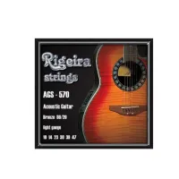 RIGEIRA AGS 570-Для  акустической  гитары,  бронза 80 / 20 , 0,010 - 0,047, 'light’