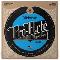 D`addario ej-46 sale  струны для классической гитары pro arte, прозрачный нейлон, silver, hard tensi
