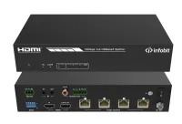 Усилитель - распределитель Infobit [iSwitch 104H150] 1х4 HDBT 4K60 до 150 м. (приемники в комплекте)
