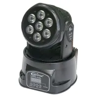 Led Star MA1803 Прожектор с движущимся корпусом Wash, 7*18Вт, RGBWA+UV, 10/15 каналов DMX512