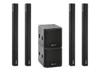 Ecler LABI1PACK1.- Комплект из 4 линейных массивов LABI1-C100i, 2 сабвуферов LABI1-SB18p, аксессуаров для монтажа и транспортировки