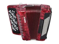 JH5096-RED Аккордеон кнопочный 70/96/7/2, красный, с футляром, Aurus
