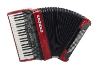 A3843 AMICA III 80 Аккордеон, красный, Hohner