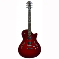 TAYLOR T3 RUBY RED BURST полуакустическая гитара, цвет Ruby Red Burst, в комплекте кейс