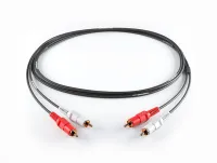 PROCAST cable 2RCA/2RCA.2 - Межблочный звуковой соединительный стерео кабель 2RCA(m)-2RCA(m), черный, 2m