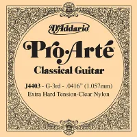 J4403 Pro-Arte Отдельная 3-я струна для классической гитары, нейлон, о.сильное натяжение, D'Addario