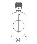 SILVER STAR GLASS GOBO HOLDER для ECLIPSE  (код 2440010404) Держатель стеклянных гобо для прожектора ECLIPSE