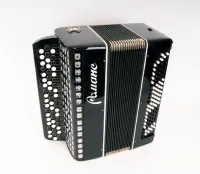 C9-BLACK Баян «Романс» 55х100-II, черный, Шуйская гармонь